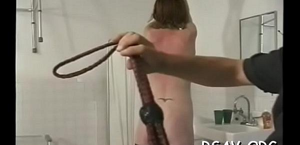  Helpless young gal gets totaly fastened up and strapped
